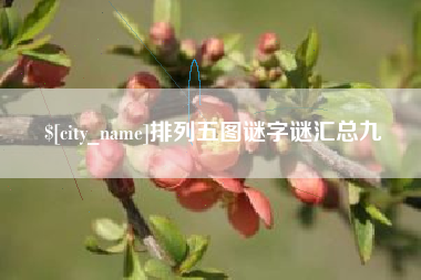 宁津排列五图谜字谜汇总九