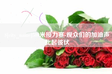 宁津500米接力赛-观众们的加油声此起彼伏