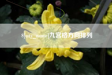 宁津九宫格方向排列