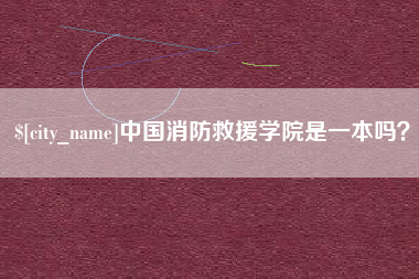 宁津中国消防救援学院是一本吗？