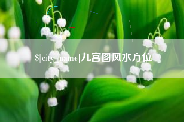宁津九宫图风水方位