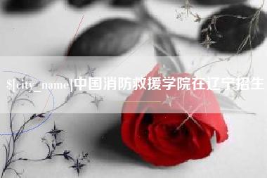 宁津中国消防救援学院在辽宁招生
