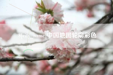 宁津中国地图轮廓彩色