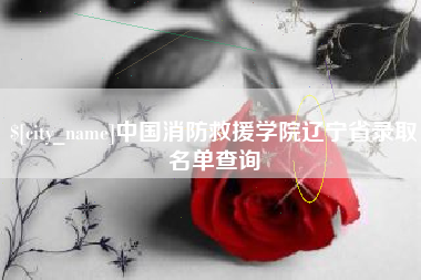 宁津中国消防救援学院辽宁省录取名单查询