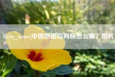 宁津中国地图指向标怎么画？图片