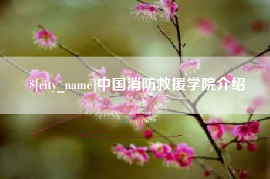 宁津中国消防救援学院介绍