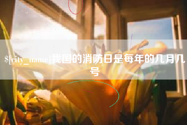 宁津我国的消防日是每年的几月几号