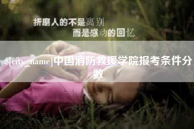 宁津中国消防救援学院报考条件分数