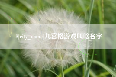 宁津九宫格游戏叫啥名字