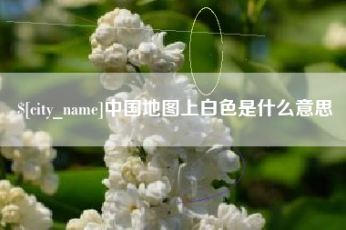 宁津中国地图上白色是什么意思