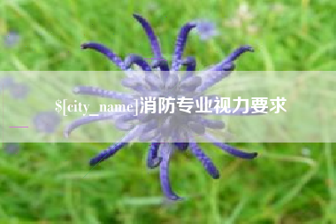 宁津消防专业视力要求