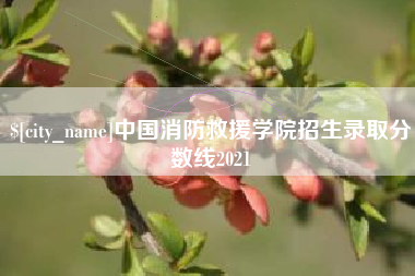 宁津中国消防救援学院招生录取分数线2021