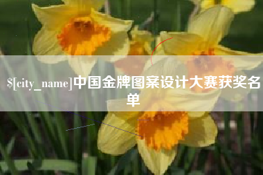 宁津中国金牌图案设计大赛获奖名单