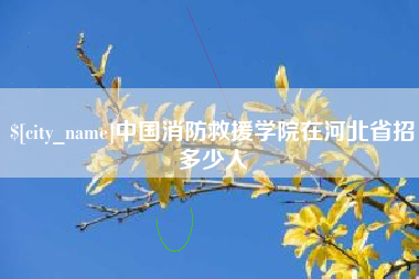 宁津中国消防救援学院在河北省招多少人