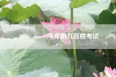 宁津今年的九宫格考试