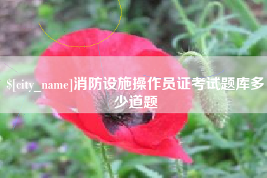 宁津消防设施操作员证考试题库多少道题