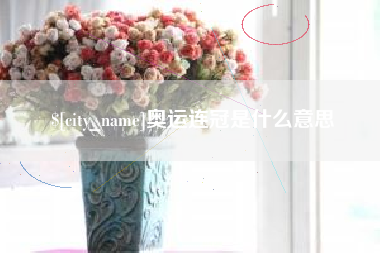 宁津奥运连冠是什么意思