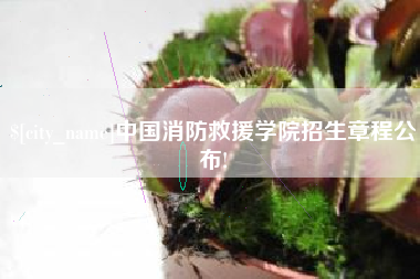 宁津中国消防救援学院招生章程公布!