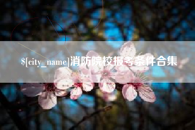 宁津消防院校报考条件合集